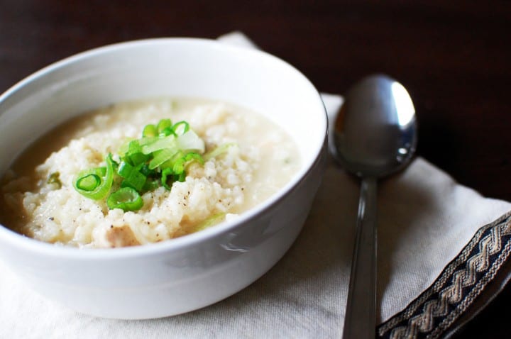 Arroz Caldo | www.kitchenconfidante.com | A traditional chicken and rice soup - this is Filipino chicken soup for the soul.