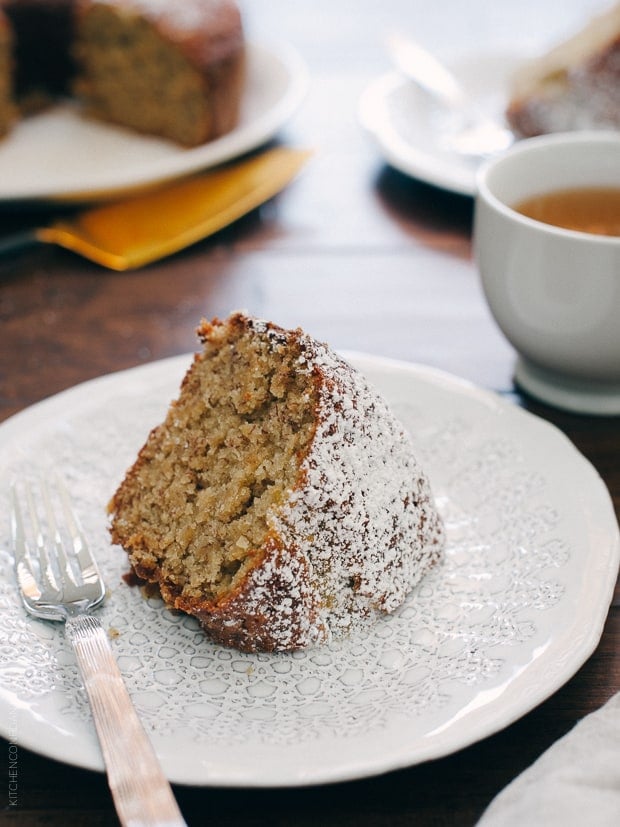 Banana Pineapple Cake | www.kitchenconfidante.com | Bananas and pineapple make this comforting cake moist and delicious.