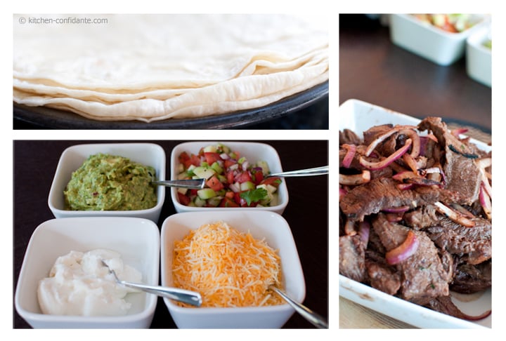 POMegranate-Beer Steak Fajitas