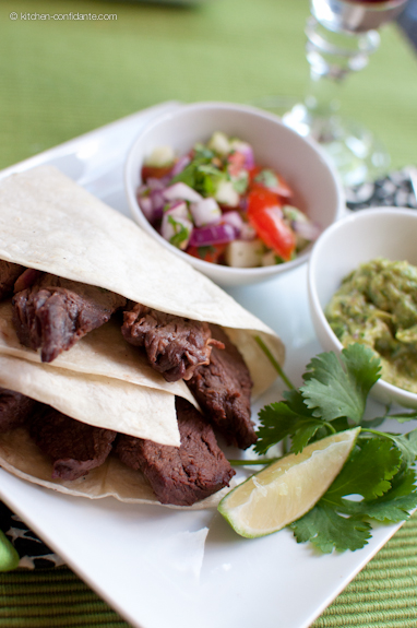 POMegranate-Beer Steak Fajitas