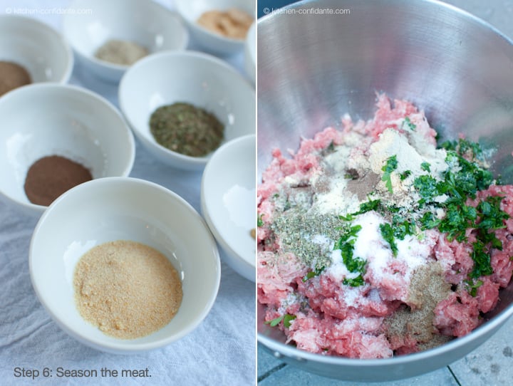 Seasonings for homemade sausage.