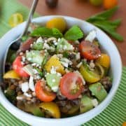 Summer Lentil Salad | Kitchen Confidante | Heirloom Tomatoes