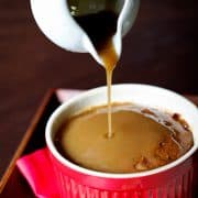 Sticky-Toffee-Chocolate-Fig-Pudding-Pouring-Toffee-Sauce