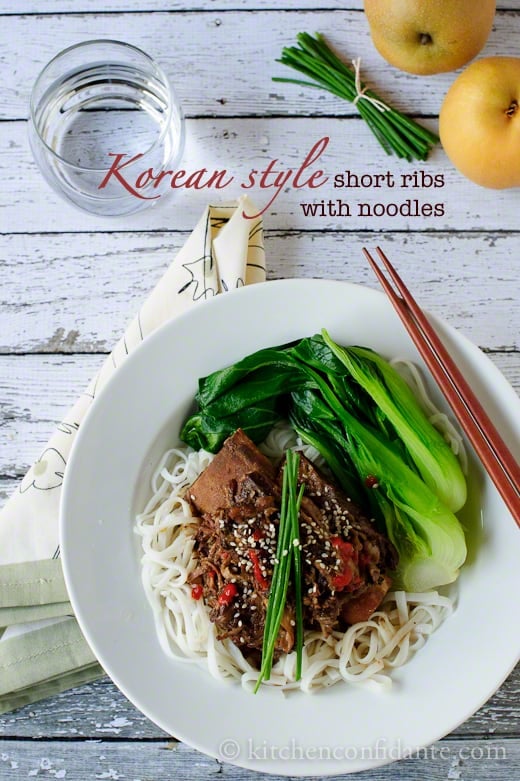 Korean-style Short Rib Noodle Bowl