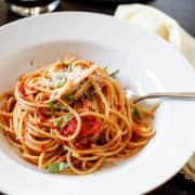 Spaghetti with Fresh Tomato Basil Sauce | Kitchen Confidante