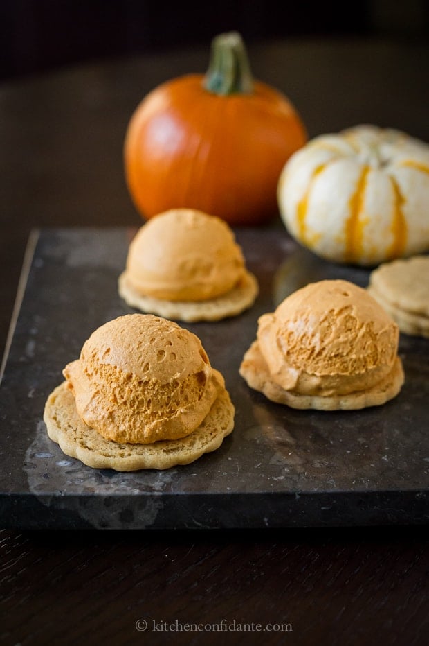 Pumpkin Ice Cream Sandwiches | Kitchen Confidante | Pumpkin Ice Cream