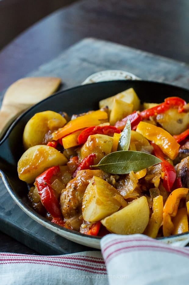 There's nothing more comforting than a stew. Chicken Afritada is a classic Filipino dish, with tender chicken nestled within potatoes and sweet peppers.