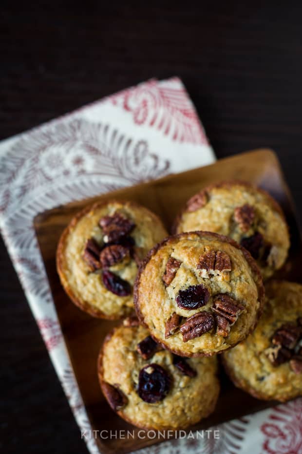 Cranberry Oatmeal Muffins | Kitchen Confidante