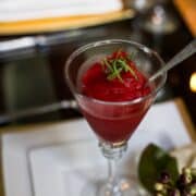 Strawberry Cointreau Sorbet | Kitchen Confidante