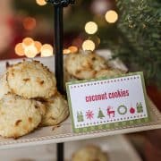 oconut Cookies - HP Holiday Printables | Kitchen Confidante