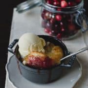 Cranberry Rhubarb Cobbler | Kitchen Confidante