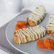 Apricot-White Chocolate Biscotti | Kitchen Confidante | Plated