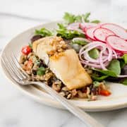 Maple-Planked Barramundi | Kitchen Confidante | White Balsamic-Maple Glaze