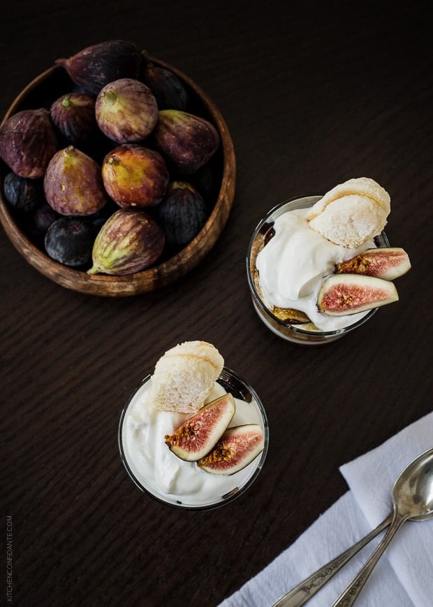 Two glasses of freshly made dessert.