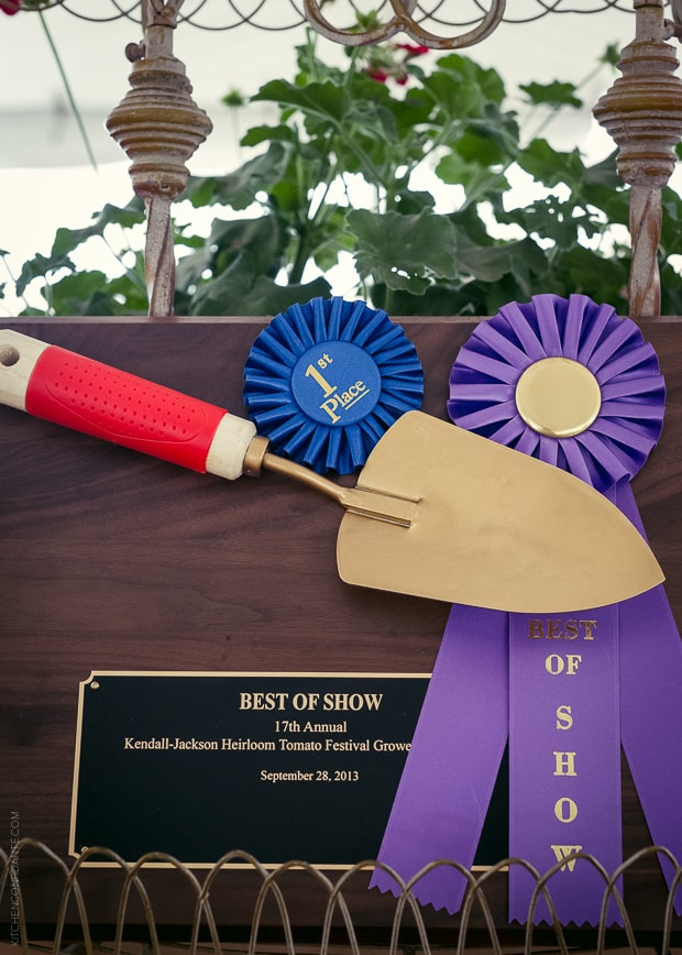 Best of Show award at the Tomato Festival.