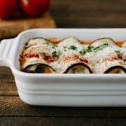 Eggplant Rollatini with Pancetta and Spinach | www.kitchenconfidante.com