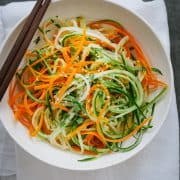 Asian Cucumber Carrot Slaw | www.kitchenconfidante.com