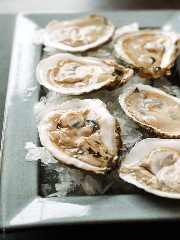 Buttermilk Fried Oysters with Caper Aioli | www.kitchenconfidante.com