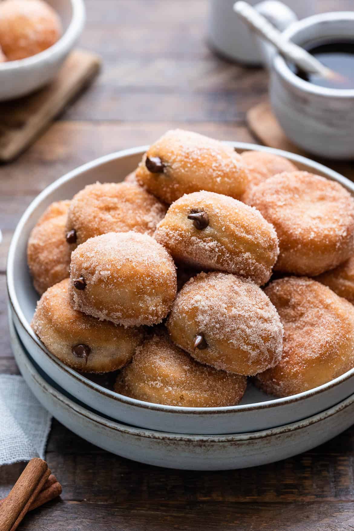 Baked Mini Buttermilk Doughnuts with Nutella Glaze - Just a Taste