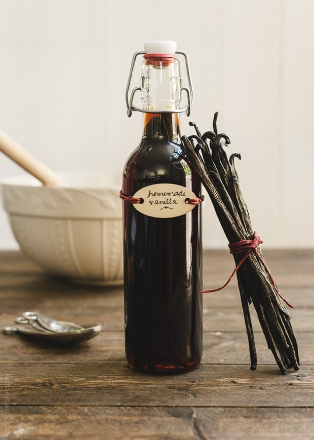 Homemade Vanilla Extract | www.kitchenconfidante.com | All you need is vanilla, alcohol, and time!