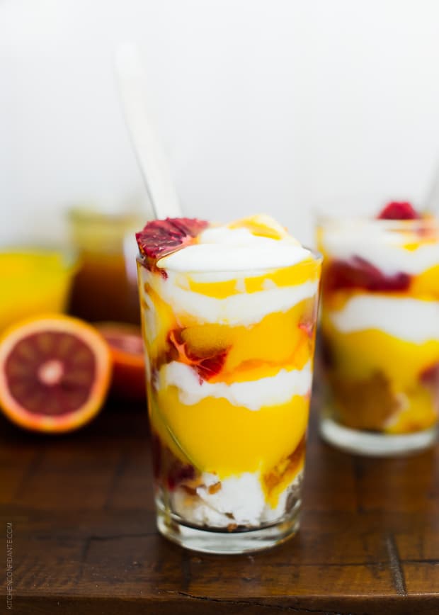 Passion Fruit Blood Orange Trifle | www.kitchenconfidante.com