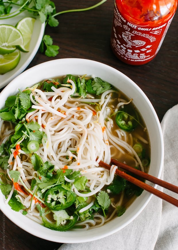 Prime Rib Pho | www.kitchenconfidante.com | Make a fragrant broth with leftover prime rib!