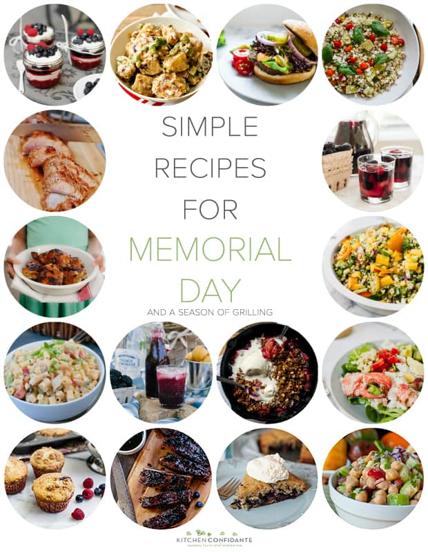 Simple Recipes Memorial Day and a Season of Grilling | www.kitchenconfidante.com