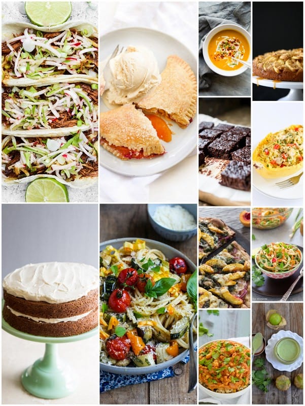 A collage of Seasonal Recipes