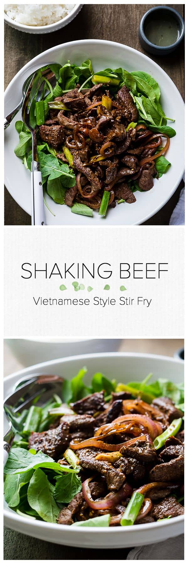 Shaking Beef | www.kitchenconfidante.com | This tasty Vietnamese style stir-fry is simple and perfect for busy weeknight meals.