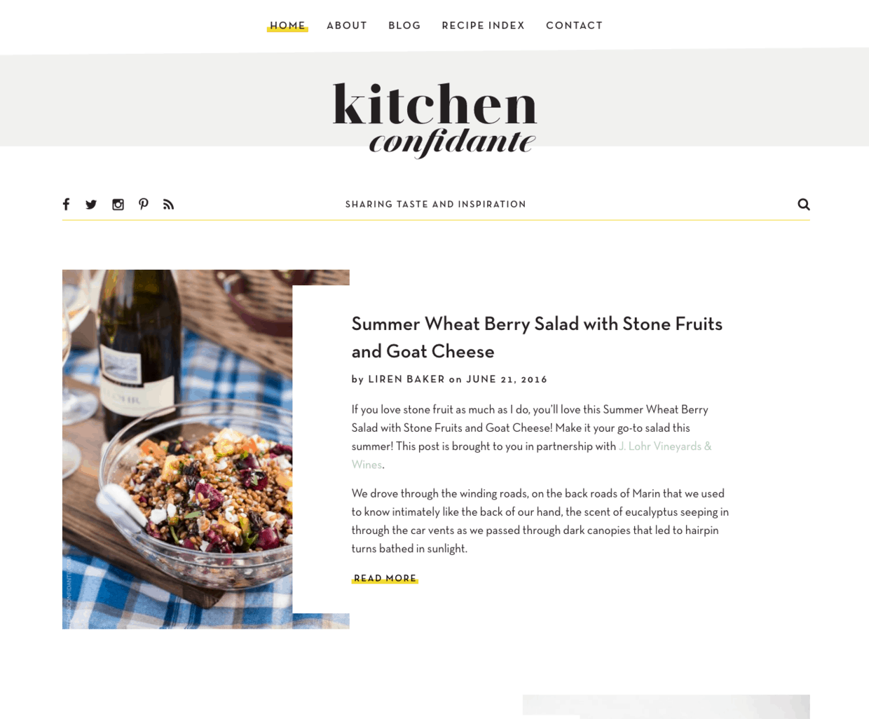 Redesigned Kitchen Confidante Website | www.kitchenconfidante.com