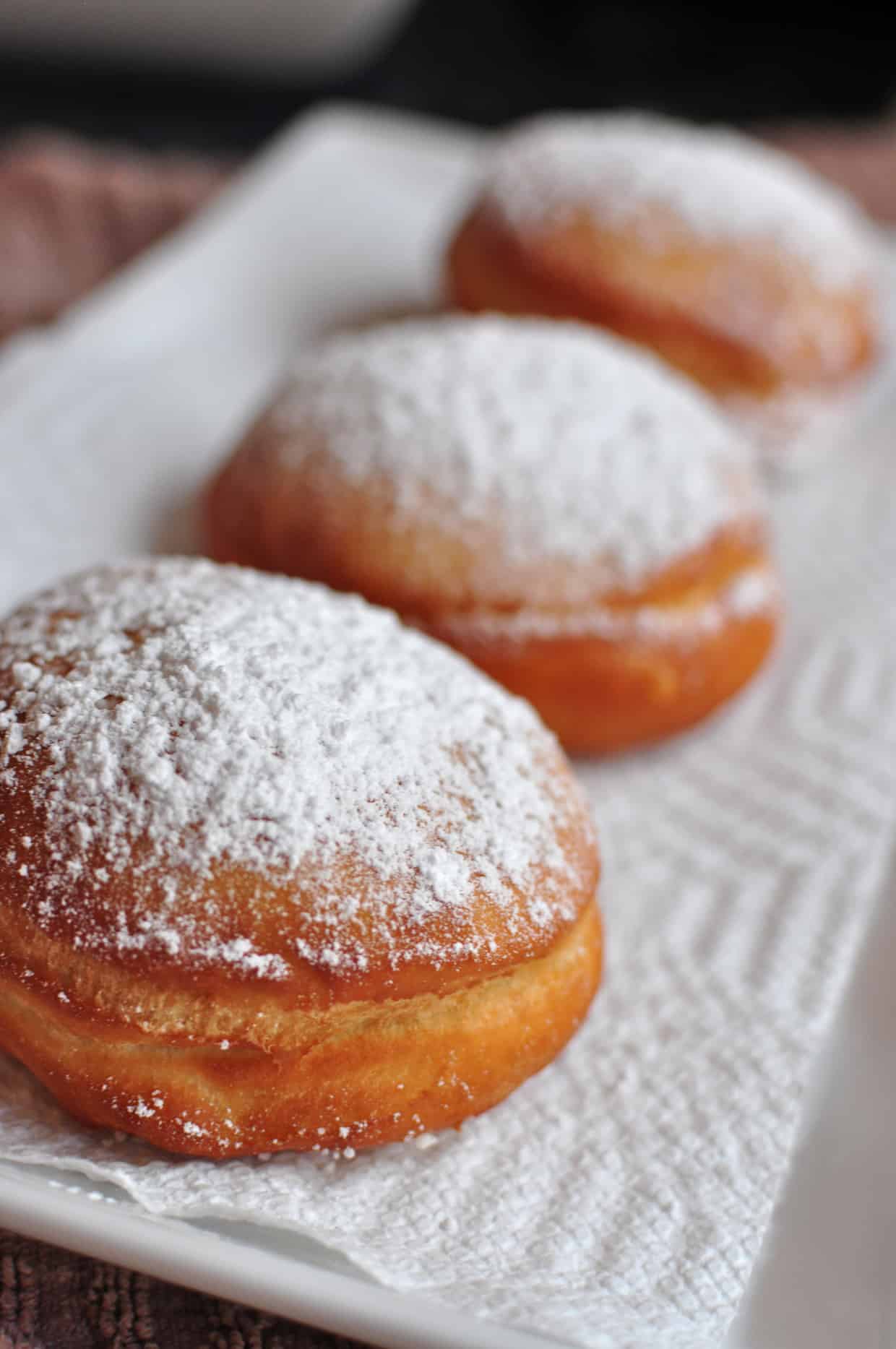 Jam or Nutella Filled Doughnuts