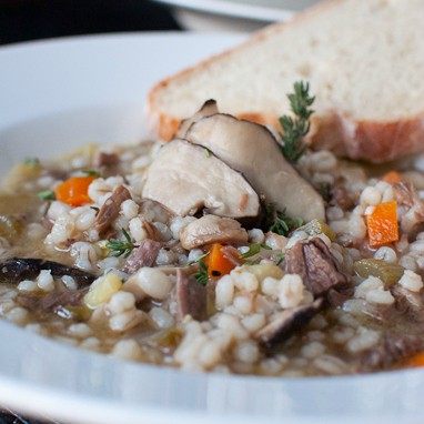 Beef, Shiitake Mushroom and Barley Soup | Kitchen Confidante