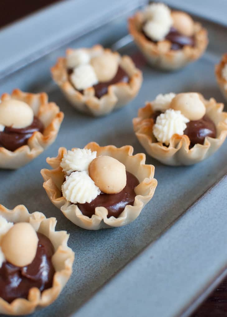 Nutella Mascarpone Phyllo Bites