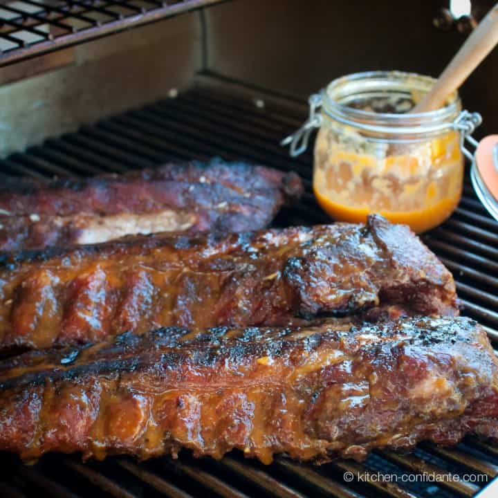 Baby Back Ribs with Fiery Peach BBQ Sauce