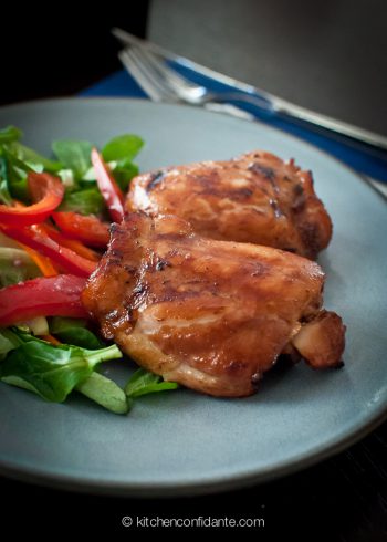 Oyster Sauce Glazed Grilled Chicken - Kitchen Confidante®