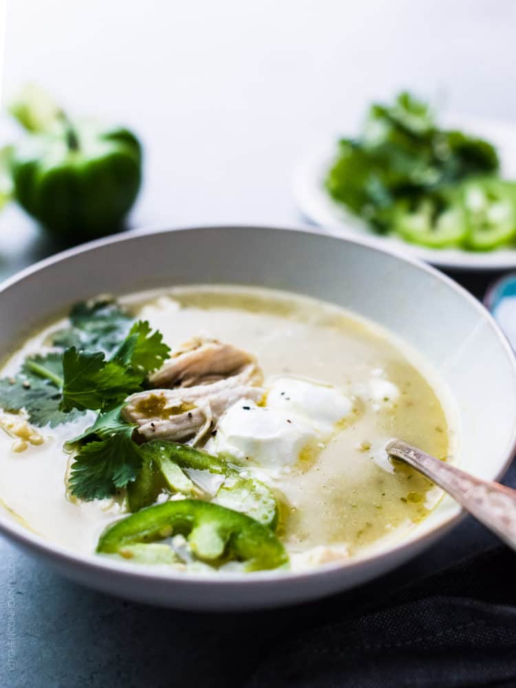 Roasted Tomatillo Chicken Soup Kitchen Confidante®
