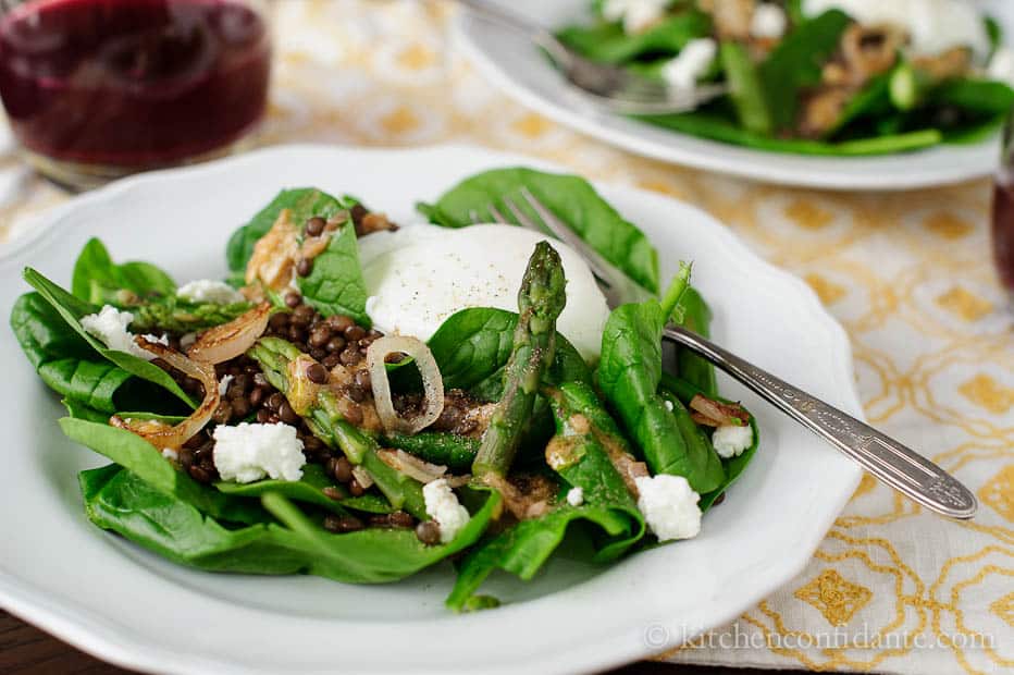 Lentil Spinach Salad