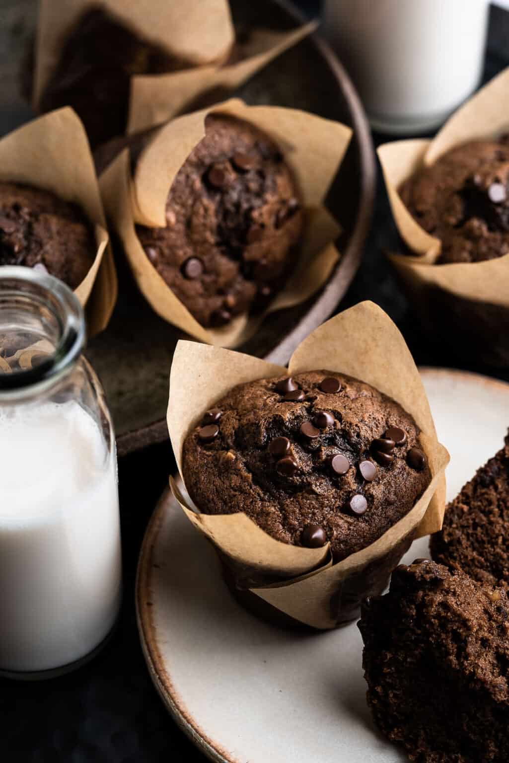 Chocolate Banana Muffins Recipe - Kitchen Confidante®