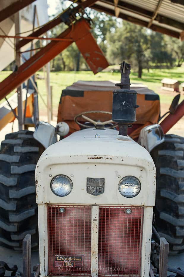A tractor at the ranch.