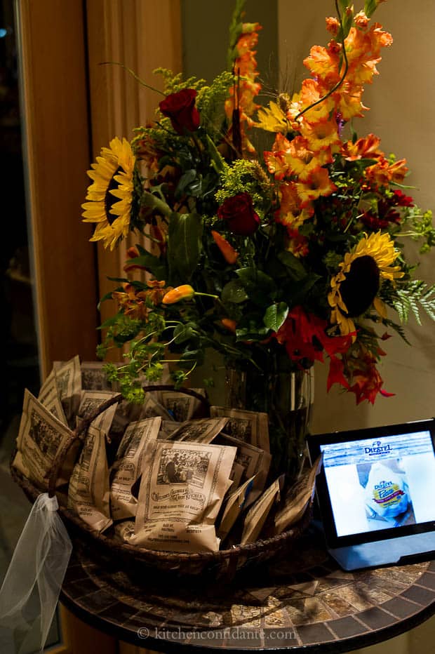 Dinner Favors and Florals at Diestel Ranch