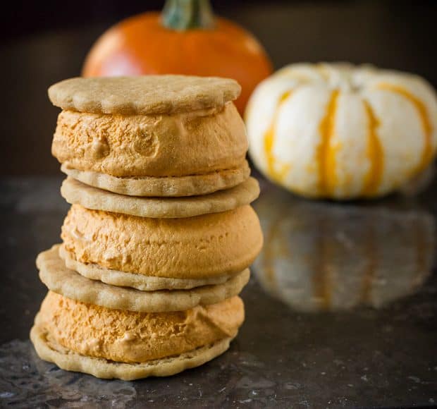 Pumpkin Ice Cream Sandwiches | Kitchen Confidante