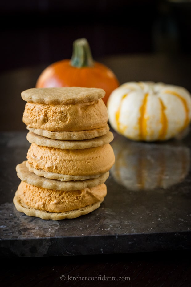 Pumpkin Ice Cream Sandwiches | Kitchen Confidante