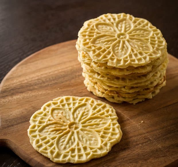 Authentic Pizzelle | Kitchen Confidante | Italian Waffle Cookie Recipe