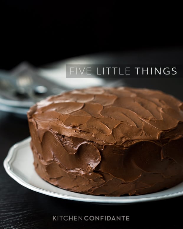 Five Little Things| Kitchen Confidante | Ina's Chocolate Cake