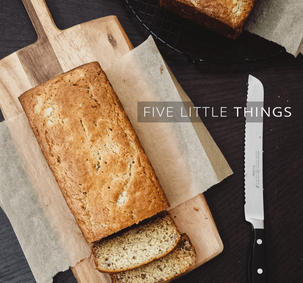 Five Little Things | Kitchen Confidante | June 14, 2013 | Buttermilk Banana Bread