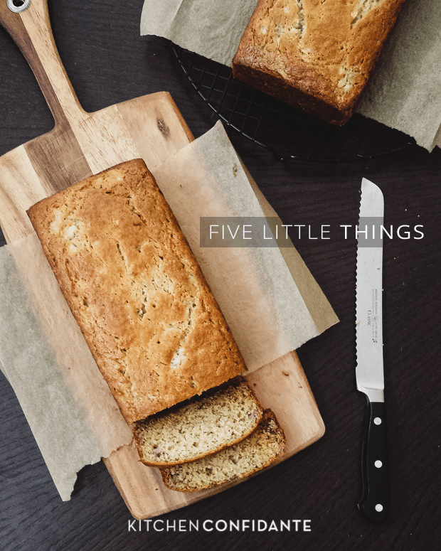 Five Little Things | Kitchen Confidante | June 14, 2013 | Buttermilk Banana Bread