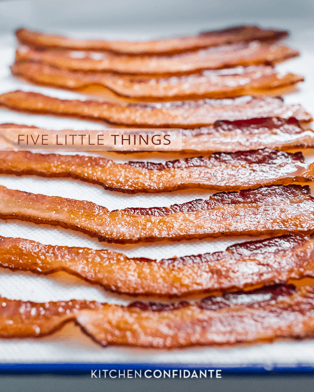 Five Little Things | Kitchen Confidante | June 6, 2013 | Baked Bacon