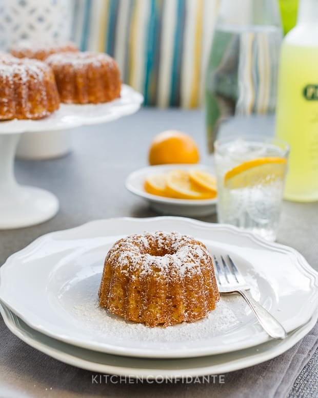 Meyer Lemon Mini Bundt Cakes