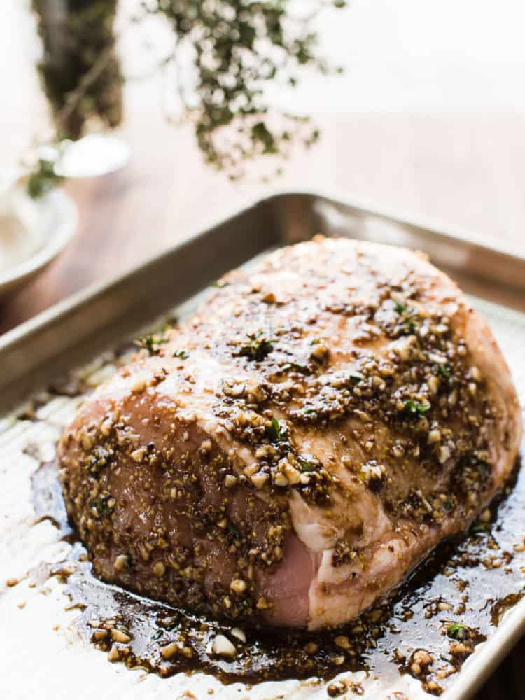 Roast Pork Loin With Balsamic Dijon And Thyme Kitchen Confidante 0668