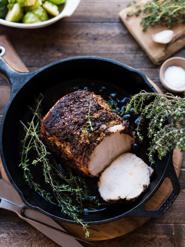 Roast Pork Loin with Balsamic, Dijon & Thyme Kitchen Confidante